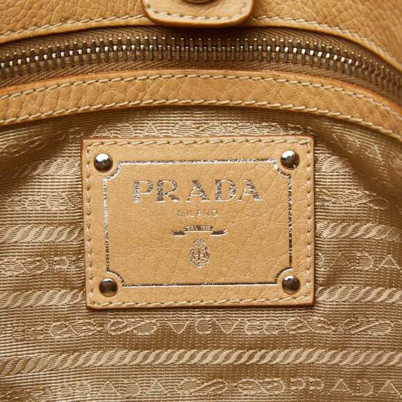 PRADA Cream Leather Shoulder Bag - Picture 11 of 13